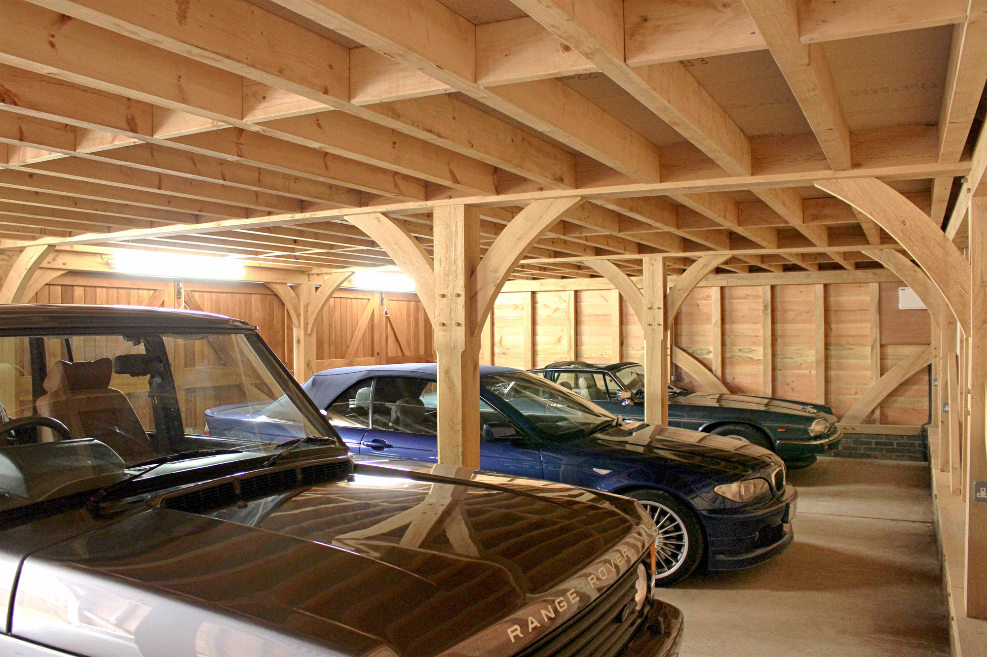 Interior Of 4 Bay Oak Garage_